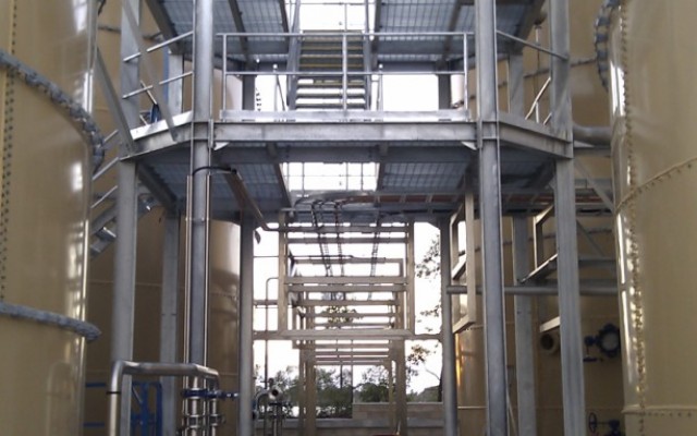 Platform for Waste Treatment Plant